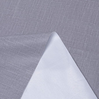 sancua Waterproof Rectangle Vinyl Tablecloth Table Cloth 52x108 Inch, Grey | 100% Oil Spill Proof, PVC Material, Wipe Clean Table Cover for Dining Tables, Buffet Parties and Camping