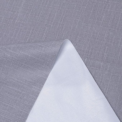 sancua Waterproof Rectangle Vinyl Tablecloth Table Cloth 60x102 Inch, Grey | 100% Oil Spill Proof, PVC Material, Wipe Clean Table Cover for Dining Tables, Buffet Parties and Camping