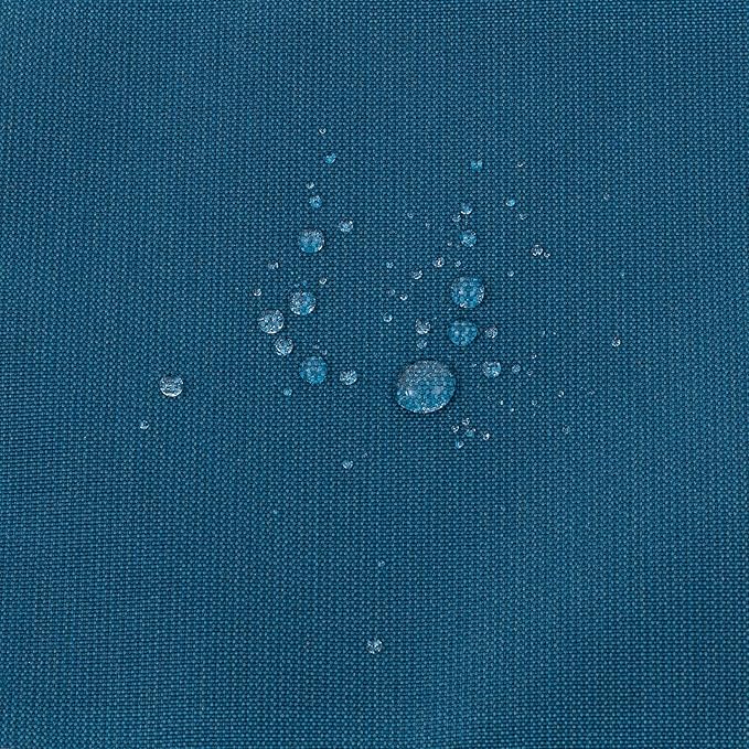 QILLOWAY Outdoor Indoor Chair Pads,Seat Cushions, Square Foam Dining Chair Patio Cushion Set of 4, All Weather, 17" Lx17 Wx3 D (Peacock Blue)