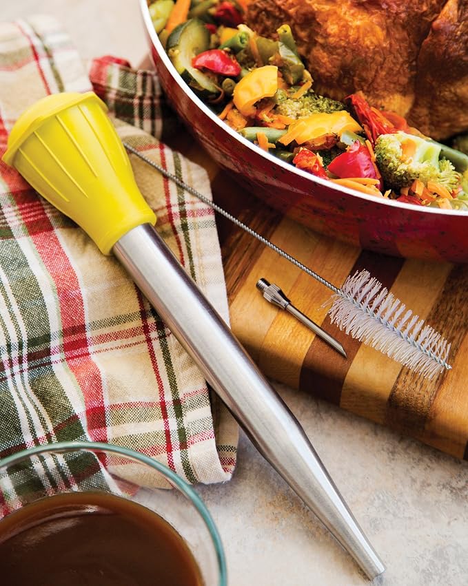 Fox Run Turkey Baster Set, Includes Injector and Cleaning Brush
