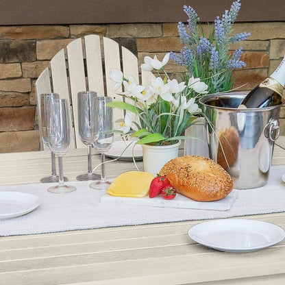 highwood Hamilton 5 Piece Square Dining Set, Whitewash