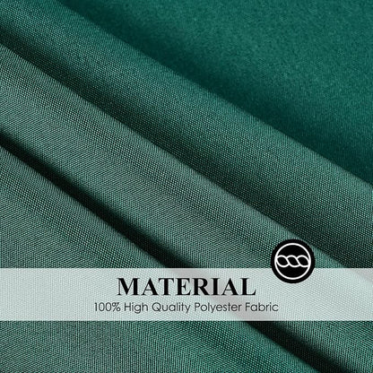 6 Pack Dark Green Round Tablecloths 132 Inch for Dining Tables | Washable Decorative Linen Polyester Table Cover for Banquets Buffets Parties and Weddings