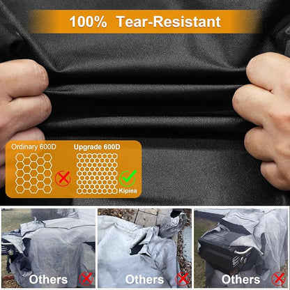 Grill Cover for Pit Boss Memphis, 600D Waterproof Smoker Cover | Heavy Duty, UV Resistant, No Tear, No Fading. for Pit Boss PBMEMU1, PBMEMU2 and for Smoke Hollow 4-in-1 Combo Grill