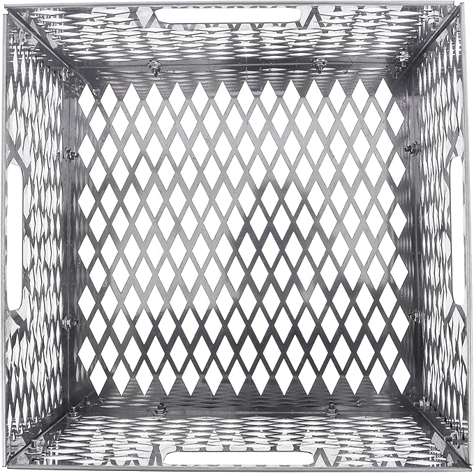 Charcoal Firebox Basket for Oklahoma Joe's Highland Bandera Longhorn. Fits Most Offset Smoker Grill, Stainless Steel, 12 x 12 x 7.5 Inches