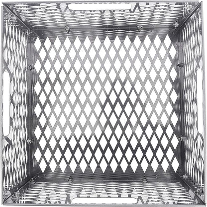 Charcoal Firebox Basket for Oklahoma Joe's Highland Bandera Longhorn. Fits Most Offset Smoker Grill, Stainless Steel, 12 x 12 x 7.5 Inches