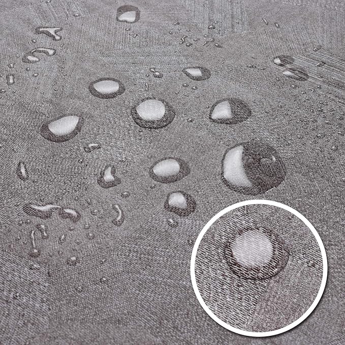 AIRCOWRIE Waterproof Vinyl Tablecloths, Heavy Duty Oil Proof Spill Proof Plastic Table Cloth, Wipe Clean PVC Table Cover for Spring Indoor and Outdoor Use (Brown, 54”×54”, Rectangle)