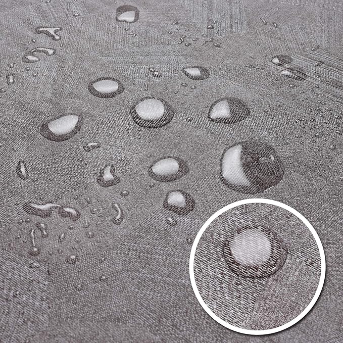 AIRCOWRIE Waterproof Vinyl Tablecloths, Heavy Duty Oil Proof Spill Proof Plastic Table Cloth, Wipe Clean PVC Table Cover for Summer Indoor and Outdoor Use (Brown, 54”×120”, Rectangle)
