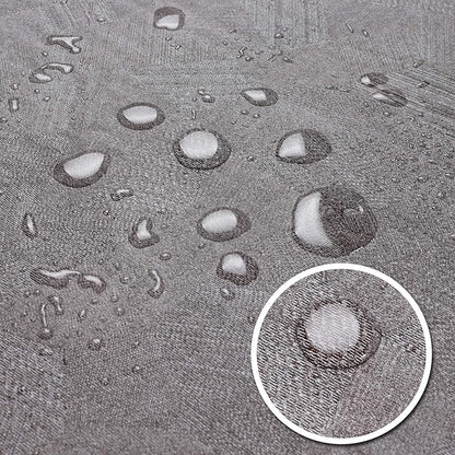 AIRCOWRIE Waterproof Vinyl Tablecloths, Heavy Duty Oil Proof Spill Proof Plastic Table Cloth, Wipe Clean PVC Table Cover for Summer Indoor and Outdoor Use (Brown, 54”×120”, Rectangle)