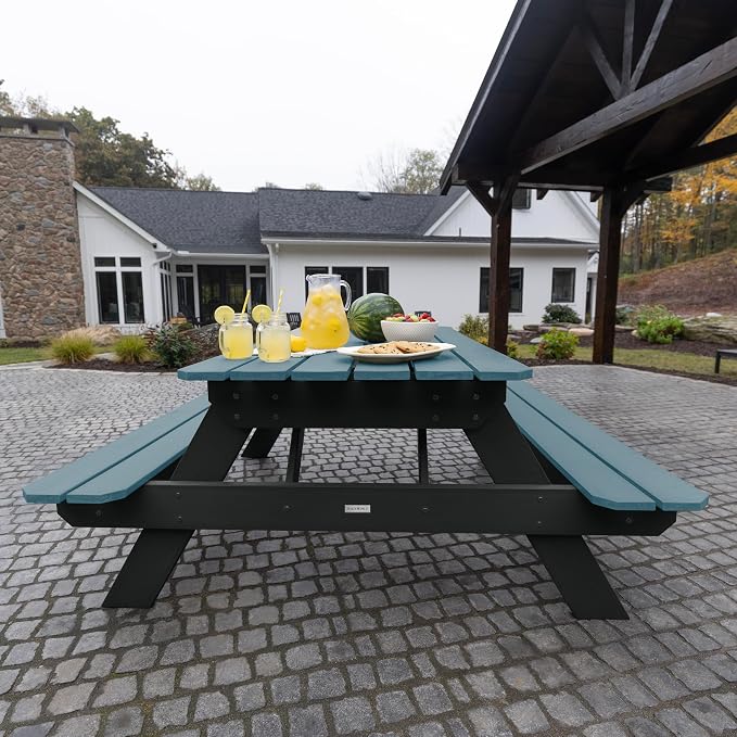 Highwood Hometown Picnic Table, 6 Foot, Shale
