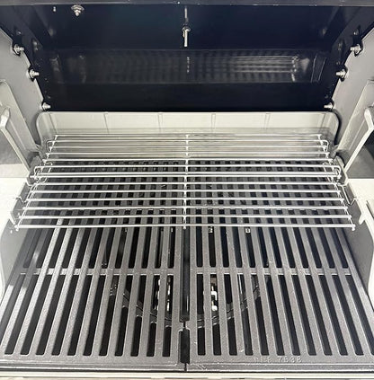 67027 Raised Warming Rack for Weber GS4 Spirit II/I 300 SER Spirit 2 Grill Replacement E310 E320 (2013-2017) Hanging Rack,2-sided Upper Rack for Webber Accessories Weber Spirit II 3 Burner Grill Parts