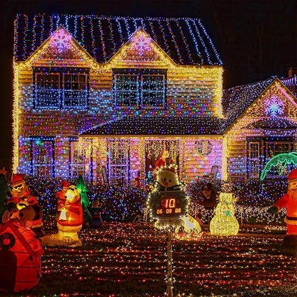 MZD8391 328FT 1000 LED Christmas Light Outdoor Indoor, Christmas Tree Light | Multicolor, 100% UL Listed, Waterproof, 8 Light Modes, Timer & Memory, Christmas String Light Decoration, Fairy Tree Light