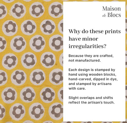 100% Cotton Hand Block Printed, Tablecloth for Kitchen, Dining, Table Cover for Parties, Chritmas, Weddings, Barbecues and Summer picnics Table Cloth