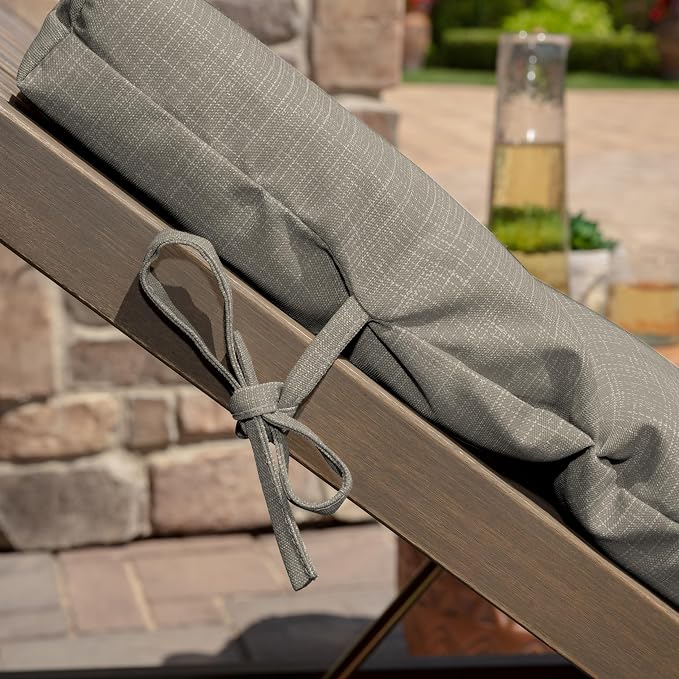 Arden earthFIBER Outdoor Chaise Cushion, 21 x 72, Rain-Proof, Fade Resistant, Cushion for Chaise Lounger Sandbar Taupe Texture | Lounge Cushion, Rain-Proof, Fade Resistant, Cushion for Chaise Lounger, Mold and Mildew Resistant