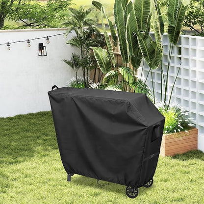 Grill Cart Cover 21x39x33in 600D Waterproof Black