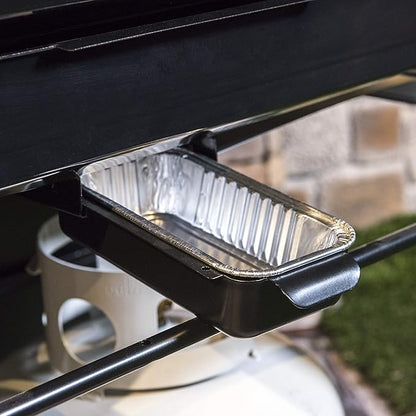 Char-Broil 22652143 Edge Electric Grill & 9328812P06 Aluminum Disposable Grill Drip pan, (10-Pack), Silver