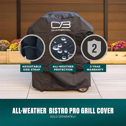 Charbroil Bistro Pro Gas Grill for Small Spaces and Patios, Black - 25302161