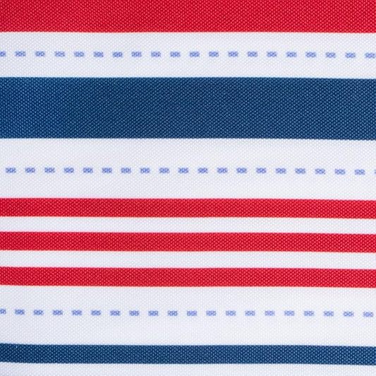 DII Patriotic Stripes Tabletop Collection, Stain Resistant & Waterproof, Napkin Set, 20x20, Red, White, & Blue, 6 Count
