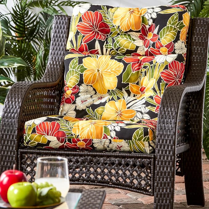 Greendale Home Fashions Aloha 44'' x 22'' Outdoor High Back Chair Cushion