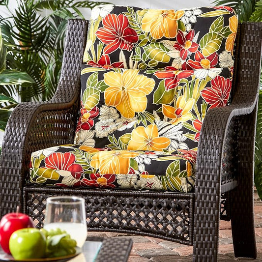 Greendale Home Fashions Aloha 44'' x 22'' Outdoor High Back Chair Cushion