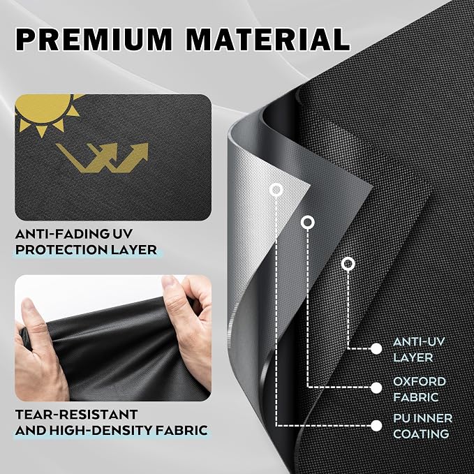Griddle Cover for Royal Gourmet PD4001 4 Burner Propane Gas Griddle, Flat Top Grill Cover for Royal Gourmet 55in 4-Burner Outdoor Grill