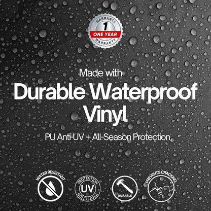 Formosa Covers Built in Side Burner Cover Waterproof Vinyl, Outdoor Grill Side Burner Cover Soft Lined BBQ Cover for Viking Lynx Weber Char Broil Nexgrill Napoleon KitchenAid, 19.5" W x 33.5" D