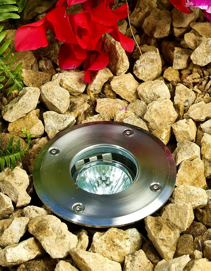 DABMAR LIGHTING LV314-LED7-SS Well Light W/O Grill Adjustable 7W LED MR16 12V, Stainless Steel