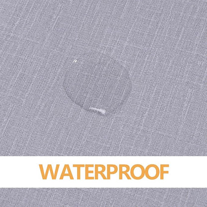 sancua Waterproof Rectangle Vinyl Tablecloth Table Cloth 52x70 Inch, Grey | 100% Oil Spill Proof, PVC Material, Wipe Clean Table Cover for Dining Tables, Buffet Parties and Camping