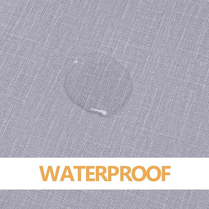 sancua Waterproof Square Vinyl Tablecloth Table Cloth 54x54 Inch, Grey | 100% Oil Spill Proof, PVC Material, Wipe Clean Table Cover for Dining Tables, Buffet Parties and Camping