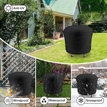 Outdoor Grill Cover Fits Cuisinart 30" CGG-999 XL 360 Griddle Cooking Center, Cover Geny Waterproof 600D Heavy Duty 360° Gas Grill Covers, 46" L x 41" D x 42" H.