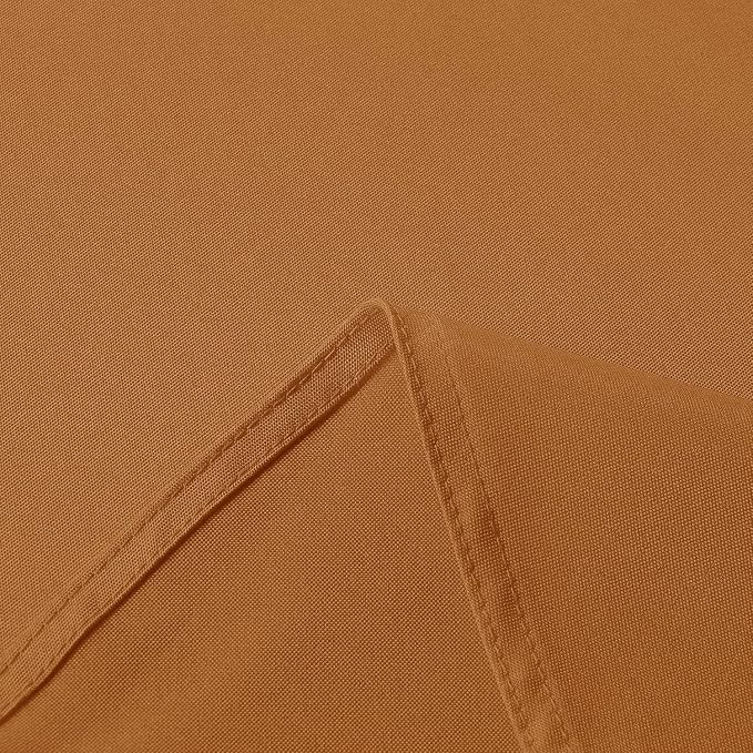 sancua Tablecloth Rectangular - 60 x 120 Inch - Stain and Wrinkle Resistant Washable Fabric Fall Table Cloth Rectangle, Thanksgiving Decorative Polyester Table Cover for Dining, Parties, Bronze