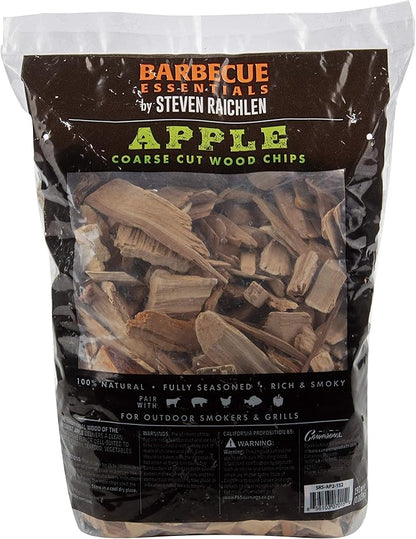 Steven Raichlen's Project Smoke Smoking Chips - (Apple)192 cu. in. - Kiln Dried, All Natural Coarse Wood Smoker Chunks- 1 Pound Bag Barbecue Chips