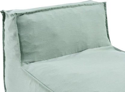 Christopher Knight Home Natty Outdoor Bean Bag Chair Set of 2, Fabric Bean Bag Chair for Adults and Kids, Indoor/Outdoor Sun Lounger, Patio Lounge Chair Set of 2, Mint