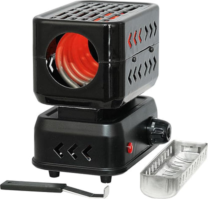 minkah 3D Coal Burner Charcoal Starter Hot Plate Electric Stove Coconut Starter Multipurpose Turbo Coal Burner 1200W High Power Cube Coil Burner Fire Starter Faster Heating