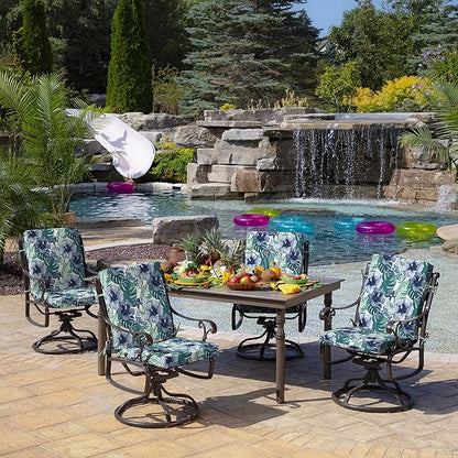 Arden Outdoor Dining Chair Cushion, Foam, 20x44, Salome Tropical | Premium High Density Foam, Never Flattens, Weather-Proof for Outdoor Chairs, Mold and Mildew Resistant