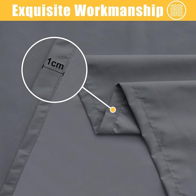 Rectangle Table Cloth, Waterproof Elastic Fitted Tablecloth for 6 Foot Folding Tables, Washable Polyester Tablecloths for Picnic, Camping, Outdoor (Grey, 30"x72")