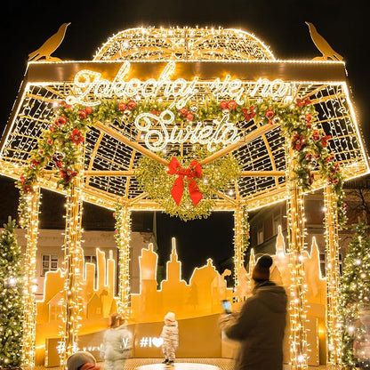 Warm White Christmas String Lights, 33FT 100 LED Fairy Lights Indoor | 8 Modes with Memory, Connectable, IP65 Waterproof, Transparent Wire, Up to 5 Sets, Widely use for Classroom, Bedroom, dorm