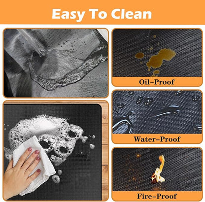 65X48in Grill Mats for Outdoor Grill,Fits Most Grills, Smokers, Griddles and Outdoor Charcoal, Flat Top,Deck and Patio Protector
