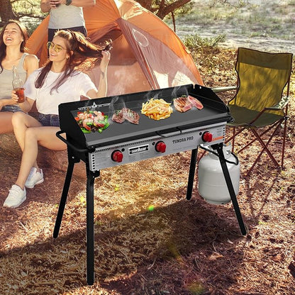 Flat Top Griddle for Camp Chef Accessories 3 Burner Stove SPG90B GB90D TB90 TB90LW TB90LWG TB90LWG15 CCH3 Camp Stove Griddle Top for Camp Chef Tundra 3 Burner 16" x 38"