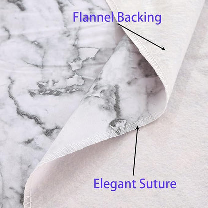 Walrus Heavy Duty Vinyl Tablecloth with Flannel Backing Waterproof Oil-Proof Plastic Table Cloth Stain-Resistant Wipeable Rectangle or Square Table Cover for Indoor and Outdoor (Marble, 60X102 Inch)