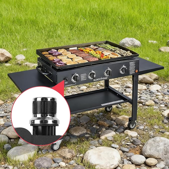 Grill Igniter Kit for Blackstone 36 Inch Griddle Igniter Replacement, Updated Universal 4-Outlet Electronic Ignitor Kit for Blackstone Griddle 36 inches Accessories, AA Battery Required