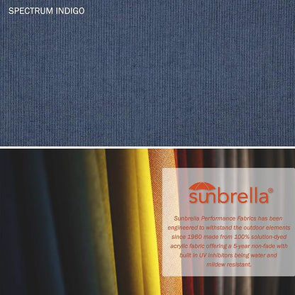 California Umbrella 11' Rd. Venture Series Contract Grade Patio Umbrella, Pulley Open, Bronze Finish, Sunbrella Indigo