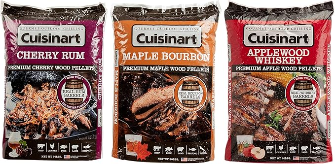 Cuisinart Premium Applewood Whiskey BBQ Smoking Pellets - 20 lb Bag