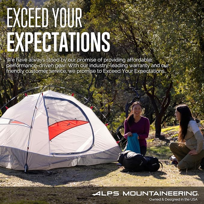 ALPS Mountaineering Escape Lounge Camping Chairs for Adults with Footrest and Adjustable Armrests, Sturdy Steel Frame, Compact Foldable Design, and Carry Bag