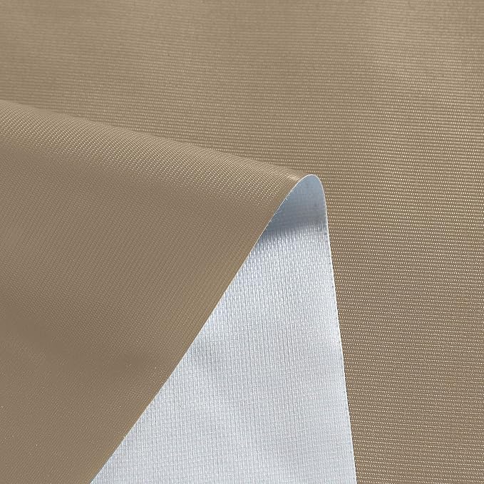 sancua Waterproof Rectangle Vinyl Tablecloth Table Cloth 54x78 Inch, Khaki | 100% Oil Spill Proof, PVC Material, Wipe Clean Table Cover for Dining Tables, Buffet Parties and Camping