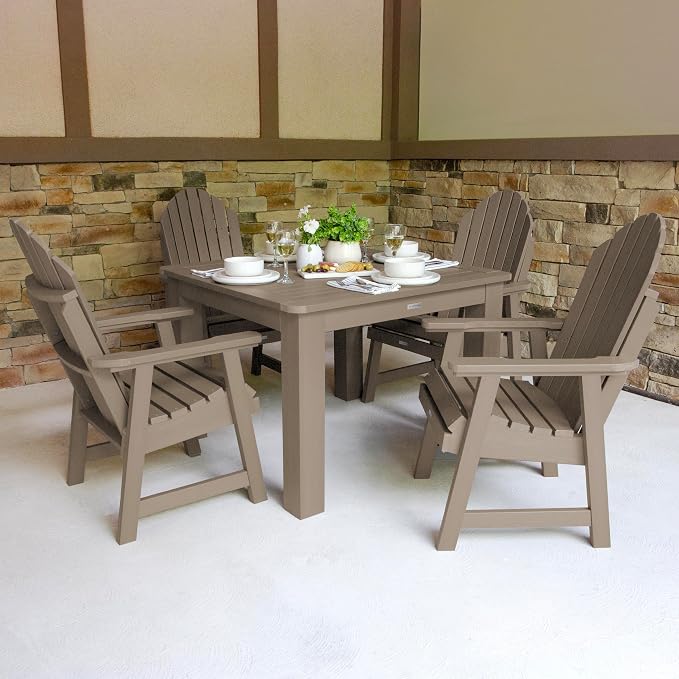 highwood Hamilton 5 Piece Square Dining Set, Woodland Brown