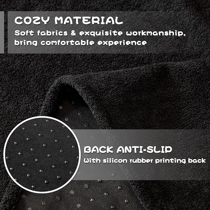 MYSKY HOME Black Couch Covers for Sectional Sofa, Couch Cover L Shape Couch Covers for Dogs Washable Couch Cover Banket Modern Sofa Slipcovers, Super Soft Sofa Towel for Kids, Pets, 71" x 134"