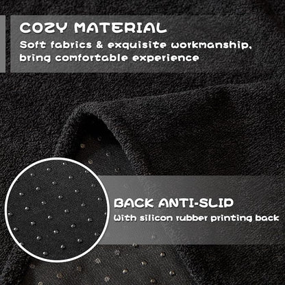 MYSKY HOME Black Couch Covers for Sectional Sofa, Couch Cover L Shape Couch Covers for Dogs Washable Couch Cover Banket Modern Sofa Slipcovers, Super Soft Sofa Towel for Kids, Pets, 71" x 134"