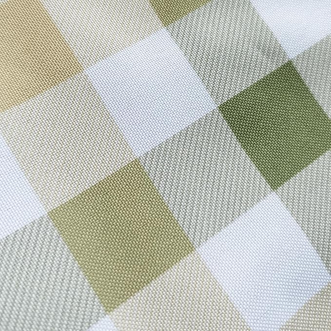 Waterproof Plaid Tablecloth Fabric - Square 58x58 Inch Classic Gingham Checker Table Cloth for Indoor/Outdoor Use - Buffalo Table Cover for Picnics, BBQs, and Parties