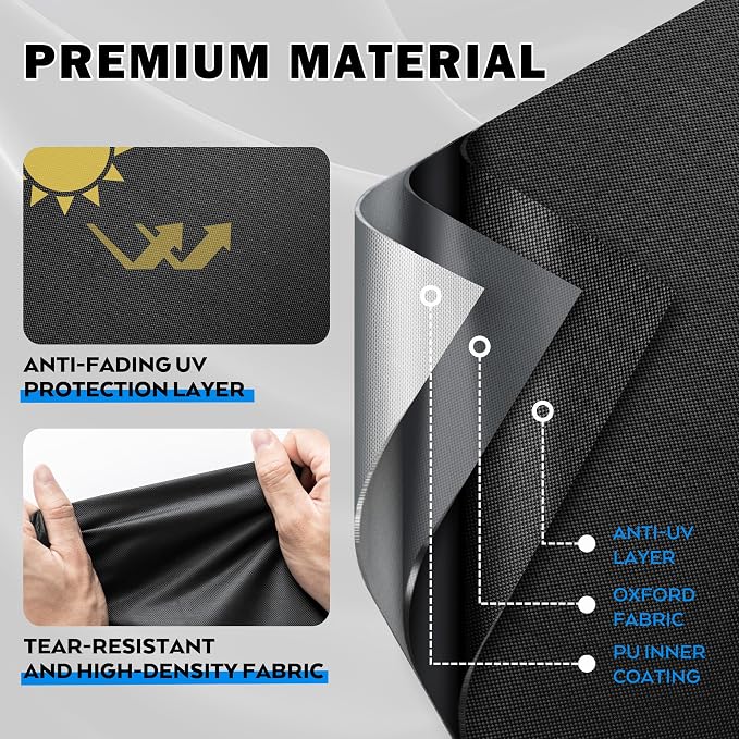 Griddle Cover for BESTFIRE Propane Gas Griddle Charcoal Grill Combo, Flat Grill Cover for BESTFIRE Flat Top Charcoal Gas Grill Combo