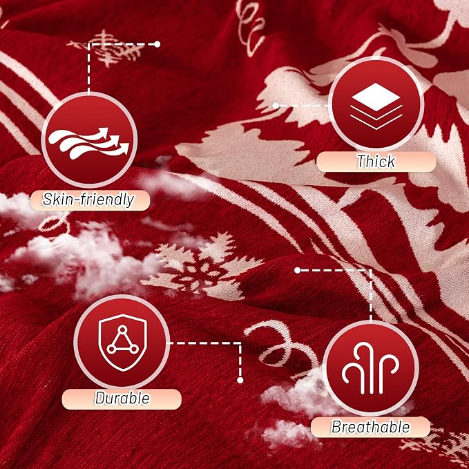 MYSKY HOME Sofa Covers for 2 Cushion Couch L Shaped Couch Cover, Washable Couch Covers with Tassels Boho Couch Cover Non Slip Super Universal Soft Sofa Slipcover for Kids, Dogs, Pets, 71"x102", Red